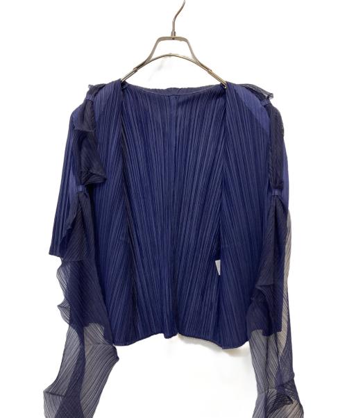 PLEATS PLEASE（プリーツプリーズ）PLEATS PLEASE (プリーツプリーズ) ストール ドッキングカットソー ネイビー サイズ:3の古着・服飾アイテム