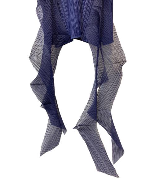 PLEATS PLEASE（プリーツプリーズ）PLEATS PLEASE (プリーツプリーズ) ストール ドッキングカットソー ネイビー サイズ:3の古着・服飾アイテム