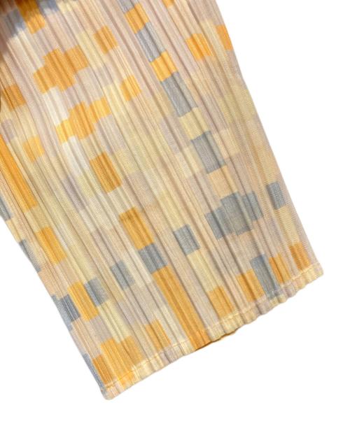 PLEATS PLEASE（プリーツプリーズ）PLEATS PLEASE (プリーツプリーズ) プリーツシャツ イエロー サイズ:4の古着・服飾アイテム