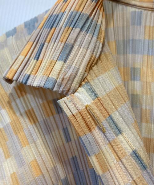 PLEATS PLEASE（プリーツプリーズ）PLEATS PLEASE (プリーツプリーズ) プリーツシャツ イエロー サイズ:4の古着・服飾アイテム