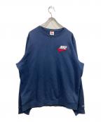 SUPREME×NIKEシュプリーム×ナイキ）の古着「クルーネックロゴスウェット」｜ネイビー
