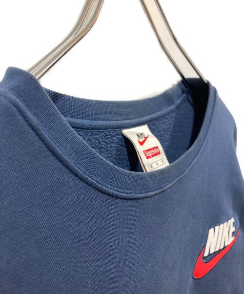 SUPREME（シュプリーム）SUPREME (シュプリーム) NIKE (ナイキ) クルーネックロゴスウェット ネイビー サイズ:Mの古着・服飾アイテム