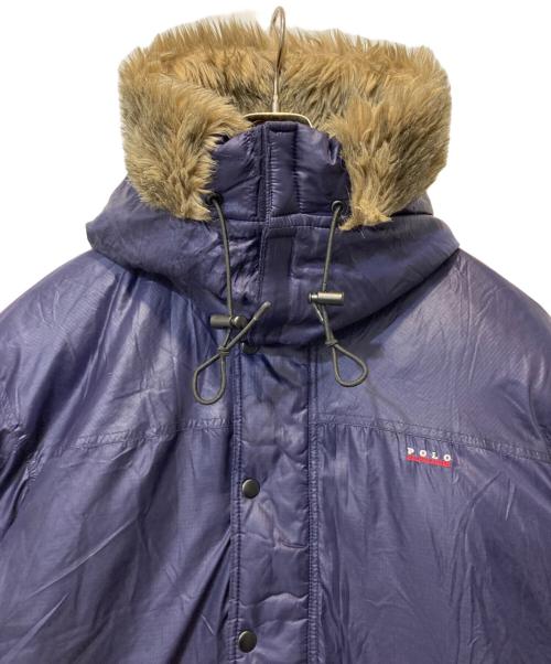 POLO RALPH LAUREN（ポロ・ラルフローレン）POLO RALPH LAUREN (ポロ・ラルフローレン) ファーフーデッドジャケット パープル サイズ:Ｌの古着・服飾アイテム
