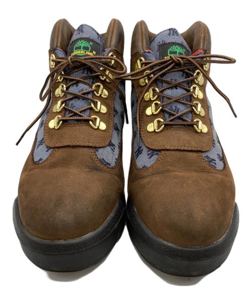 Timberland（ティンバーランド）Timberland (ティンバーランド) Supreme (シュプリーム) NEW YORK YANKEES (ニューヨークヤンキース) Field Boot ブラウン サイズ:26の古着・服飾アイテム