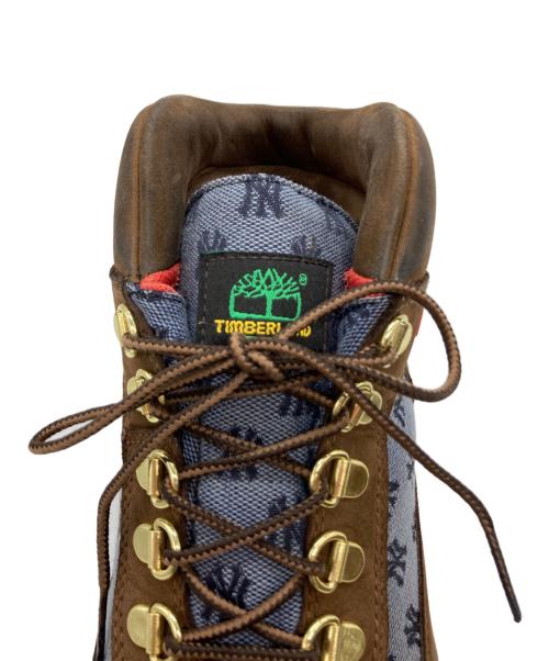 Timberland（ティンバーランド）Timberland (ティンバーランド) Supreme (シュプリーム) NEW YORK YANKEES (ニューヨークヤンキース) Field Boot ブラウン サイズ:26の古着・服飾アイテム