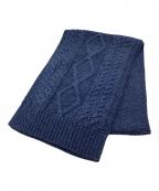 RRLダブルアールエル）の古着「ウールマフラー」｜ネイビー