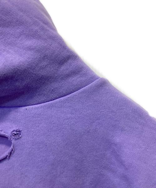 BALENCIAGA（バレンシアガ）BALENCIAGA (バレンシアガ) Caps Destroyed Hoodi パープル サイズ:XSの古着・服飾アイテム