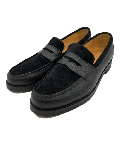 EDIFICE（エディフィス）EDIFICE (エディフィス) HIROSHI TSUBOUCHI (ヒロシツボウチ) コインローファー ブラック サイズ:7の古着・服飾アイテム