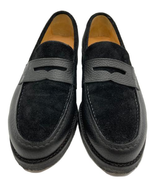 EDIFICE（エディフィス）EDIFICE (エディフィス) HIROSHI TSUBOUCHI (ヒロシツボウチ) コインローファー ブラック サイズ:7の古着・服飾アイテム