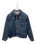 NEW MANUAL（ニュー・マニュアル）の古着「＃001 LV T-BACK DENIM JACKET」｜インディゴ
