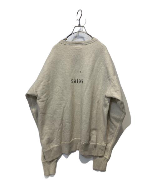 SAINT MICHAEL（セントマイケル）SAINT MICHAEL (セントマイケル) 20AW SM2 CREW SWEAT ベージュ サイズ:XLの古着・服飾アイテム