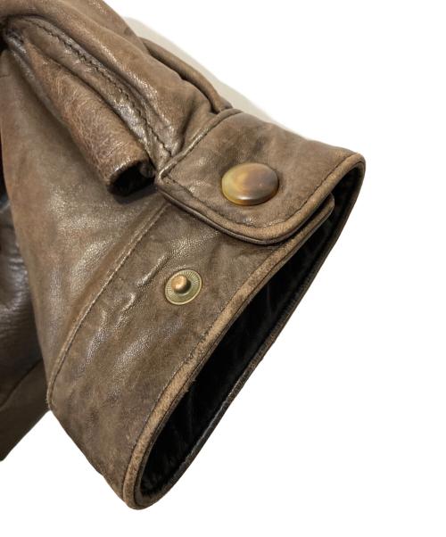 NAUTICA（ノーティカ）NAUTICA (ノーティカ) レザーカーコート ブラウン サイズ:46の古着・服飾アイテム