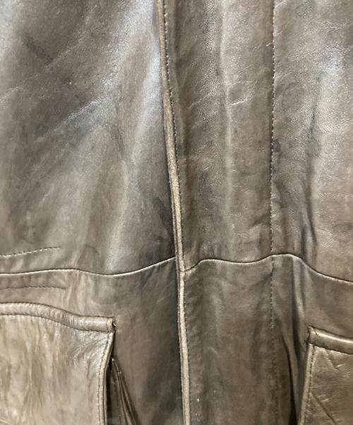 NAUTICA（ノーティカ）NAUTICA (ノーティカ) レザーカーコート ブラウン サイズ:46の古着・服飾アイテム