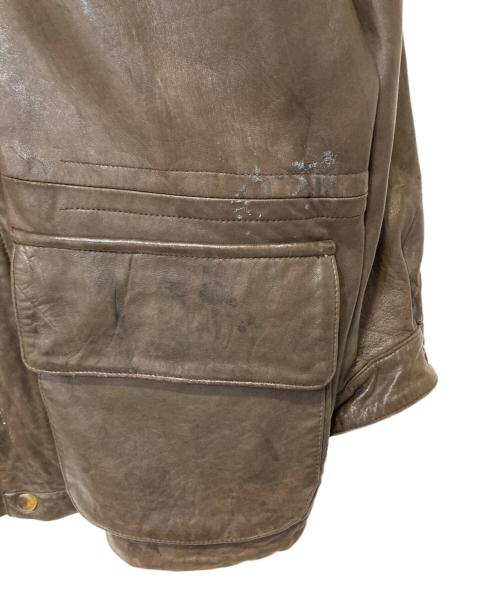 NAUTICA（ノーティカ）NAUTICA (ノーティカ) レザーカーコート ブラウン サイズ:46の古着・服飾アイテム