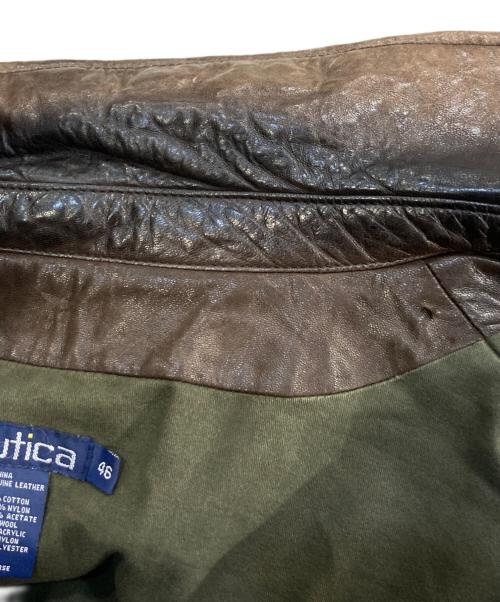 NAUTICA（ノーティカ）NAUTICA (ノーティカ) レザーカーコート ブラウン サイズ:46の古着・服飾アイテム