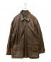 NAUTICA（ノーティカ）の古着「レザーカーコート」｜ブラウン