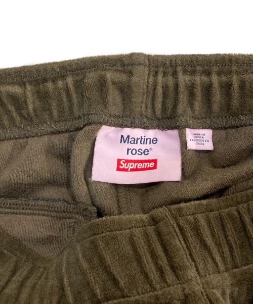 SUPREME（シュプリーム）Supreme (シュプリーム) Martine rose (マーティン・ローズ) Velour Track Pant オリーブ サイズ:Sの古着・服飾アイテム