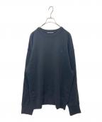 Acne studiosアクネ ストゥディオス）の古着「フェイスパッチクルーネックスウェット」｜ブラック