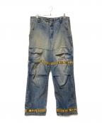 MARITHE+FRANCOIS GIRBAUDマリテフランソワジルボー）の古着「シャトルデニムパンツ」｜ブルー