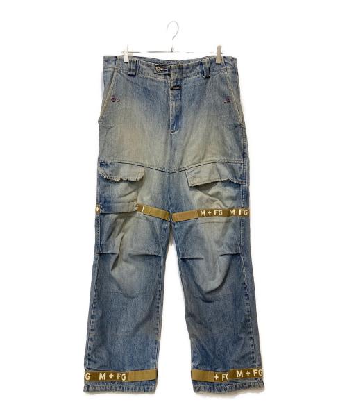 MARITHE+FRANCOIS GIRBAUD（マリテフランソワジルボー）MARITHE+FRANCOIS GIRBAUD (マリテフランソワジルボー) シャトルデニムパンツ ブルー サイズ:36の古着・服飾アイテム