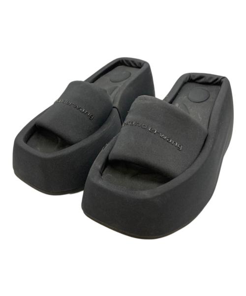 ALEXANDER WANG（アレキサンダー・ワン）ALEXANDER WANG (アレキサンダーワン) TAJI プラットフォームサンダル ブラック サイズ:37の古着・服飾アイテム