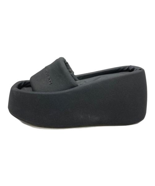 ALEXANDER WANG（アレキサンダー・ワン）ALEXANDER WANG (アレキサンダーワン) TAJI プラットフォームサンダル ブラック サイズ:37の古着・服飾アイテム