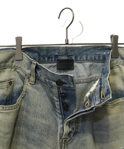 Saint Laurent Paris（サンローランパリ）Saint Laurent Paris (サンローランパリ) ダメージ加工デニムパンツ インディゴ サイズ:32の古着・服飾アイテム