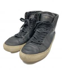 GIVENCHY（ジバンシィ）の古着「ハイカットスニーカー」｜ブラック