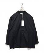 Graphpaperグラフペーパー）の古着「バンドカラーシャツ」｜ネイビー