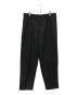 nonnotte（ノノット）の古着「Drape Doeskin Cloth 2-Tuck Wide Tapered Trousers」｜ブラック