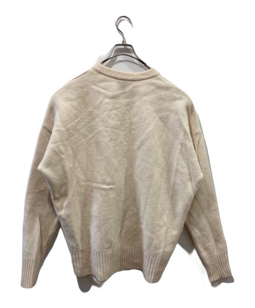 AMI PARIS（アミ パリス）AMI PARIS (アミ パリス) HEART LOGO KNIT ホワイト サイズ:Ｍの古着・服飾アイテム