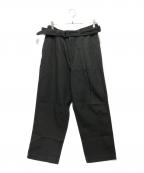 Graphpaperグラフペーパー）の古着「Hard Twill Belted Pants」｜グレー