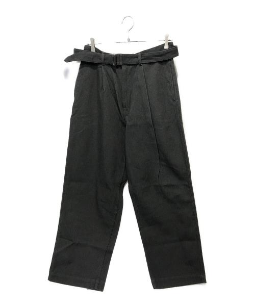Graphpaper（グラフペーパー）Graphpaper (グラフペーパー) Hard Twill Belted Pants グレー サイズ:2の古着・服飾アイテム