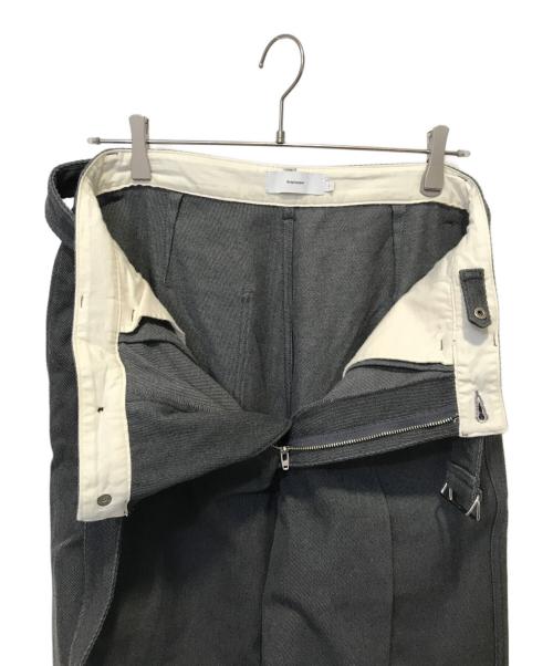 Graphpaper（グラフペーパー）Graphpaper (グラフペーパー) Hard Twill Belted Pants グレー サイズ:2の古着・服飾アイテム