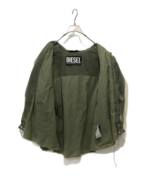 DIESEL（ディーゼル）DIESEL (ディーゼル) カットオフデニムジャケット ブラック サイズ:Sの古着・服飾アイテム