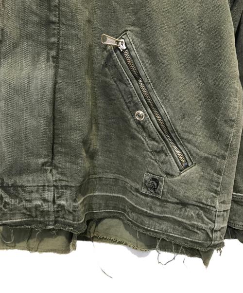 DIESEL（ディーゼル）DIESEL (ディーゼル) カットオフデニムジャケット ブラック サイズ:Sの古着・服飾アイテム