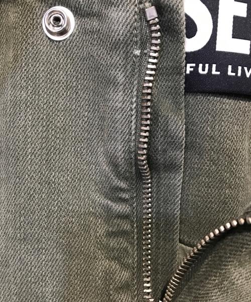 DIESEL（ディーゼル）DIESEL (ディーゼル) カットオフデニムジャケット ブラック サイズ:Sの古着・服飾アイテム