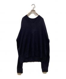 UNTRACE（アントレース）の古着「JAZZ V-NECK KNIT SWEATER」｜ネイビー