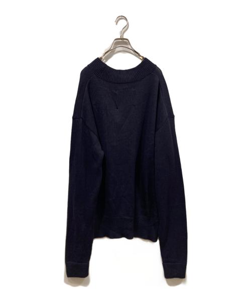 UNTRACE（アントレース）UNTRACE (アントレース) JAZZ V-NECK KNIT SWEATER ネイビー サイズ:2の古着・服飾アイテム
