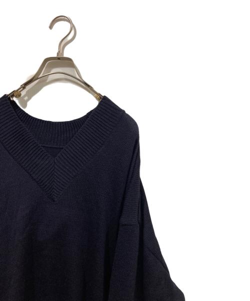 UNTRACE（アントレース）UNTRACE (アントレース) JAZZ V-NECK KNIT SWEATER ネイビー サイズ:2の古着・服飾アイテム