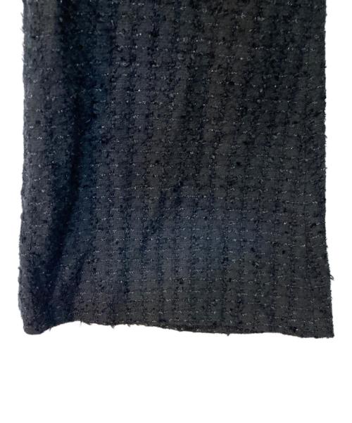 juha（ユハ）juha (ユハ) FANCY TWEED FLARE PANTS ブラック サイズ:４の古着・服飾アイテム