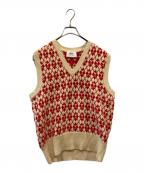 AMI Alexandre Mattiussiアミアレクサンドルマテュッシ）の古着「アーガイルニットベスト」｜ホワイト