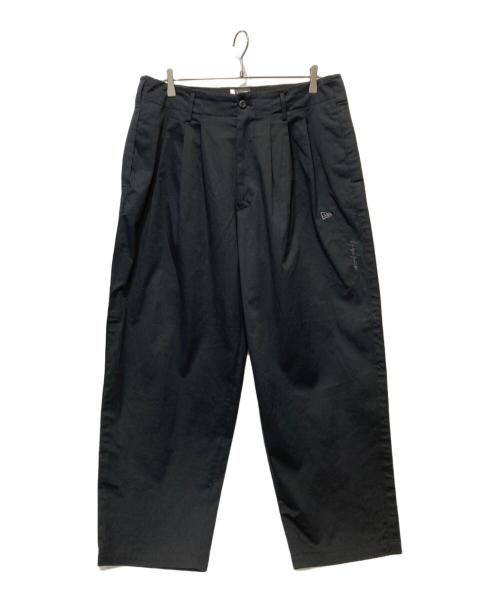 New Era（ニューエラ）New Era (ニューエラ) Yohji Yamamoto pour homme (ヨウジヤマモト プールオム) STRETCH NE Side Tape Pants ブラック サイズ:Ｌの古着・服飾アイテム
