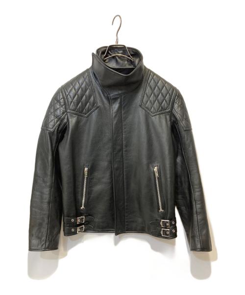 JOHN LAWRENCE SULLIVAN（ジョン ローレンス サリバン）JOHN LAWRENCE SULLIVAN (ジョン ローレンス サリバン) シングルライダースジャケット ブラック サイズ:34の古着・服飾アイテム