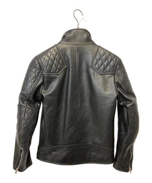 JOHN LAWRENCE SULLIVAN（ジョン ローレンス サリバン）JOHN LAWRENCE SULLIVAN (ジョン ローレンス サリバン) シングルライダースジャケット ブラック サイズ:34の古着・服飾アイテム