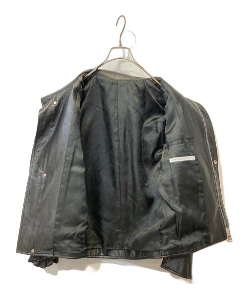 JOHN LAWRENCE SULLIVAN（ジョン ローレンス サリバン）JOHN LAWRENCE SULLIVAN (ジョン ローレンス サリバン) シングルライダースジャケット ブラック サイズ:34の古着・服飾アイテム