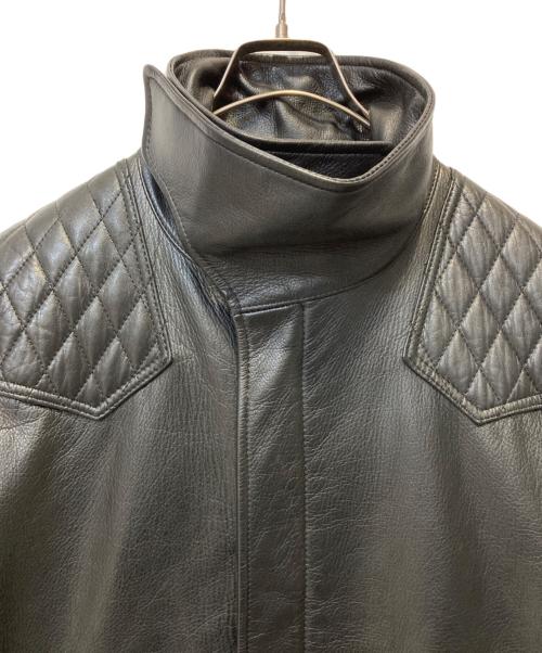 JOHN LAWRENCE SULLIVAN（ジョン ローレンス サリバン）JOHN LAWRENCE SULLIVAN (ジョン ローレンス サリバン) シングルライダースジャケット ブラック サイズ:34の古着・服飾アイテム