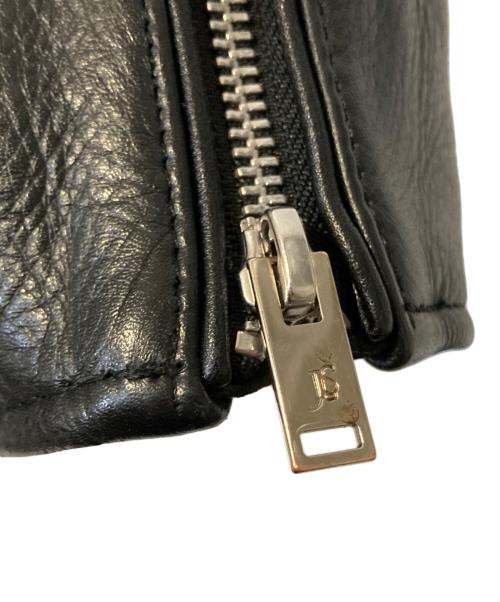 JOHN LAWRENCE SULLIVAN（ジョン ローレンス サリバン）JOHN LAWRENCE SULLIVAN (ジョン ローレンス サリバン) シングルライダースジャケット ブラック サイズ:34の古着・服飾アイテム