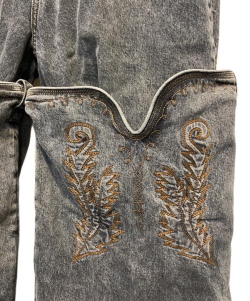 Y. PROJECT（ワイプロジェクト）Y. PROJECT (ワイプロジェクト) EVERGREEN MAXI COWBOY CUFF JEANS ブラック サイズ:34の古着・服飾アイテム