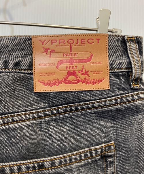 Y. PROJECT（ワイプロジェクト）Y. PROJECT (ワイプロジェクト) EVERGREEN MAXI COWBOY CUFF JEANS ブラック サイズ:34の古着・服飾アイテム